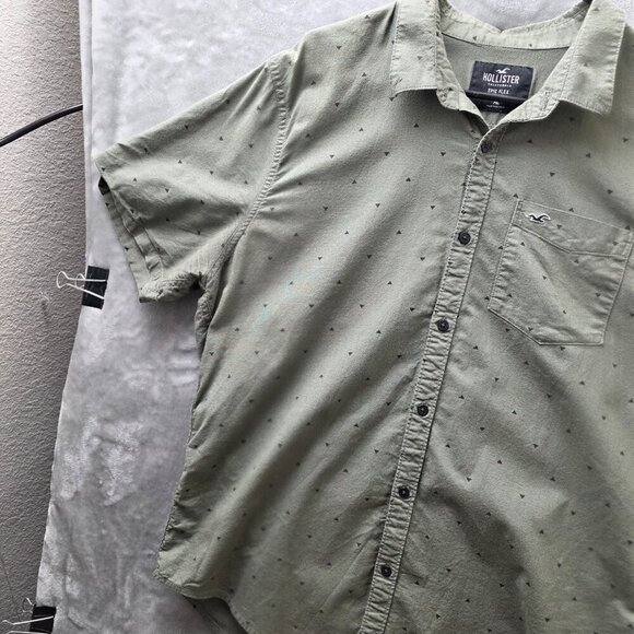 Hollister Epic Flex Shirt Green XL‎ - Picture 4 of 11